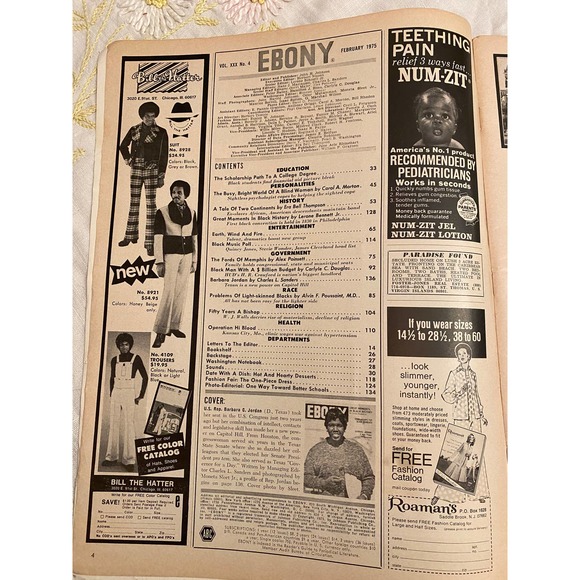 Ebony Magazine February 1975. Barbara Jordan - Picture 3 of 13